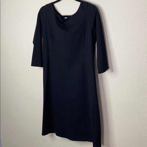 Eileen Fischer 3/4-Sleeve Crepe Dress - Picture 5 of 10